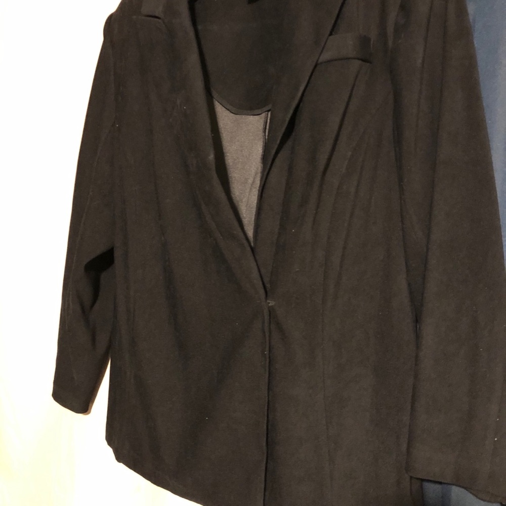 Used plus size black suit jacket